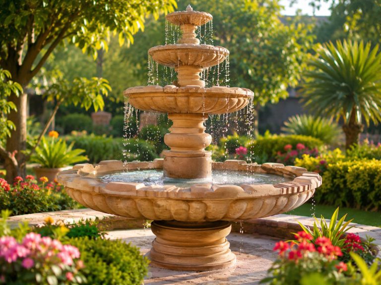 Luxury Sandstone Fountain for Garden in Oman